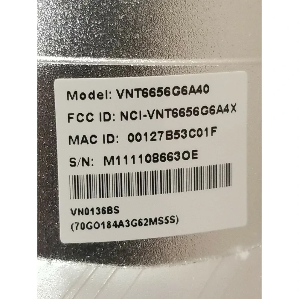 Foscam Model VNT6656G6A40 IR IP Wireless Network Camera